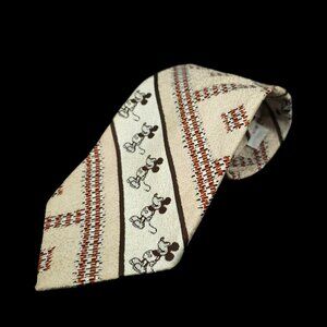 Classic Mickey Mouse Cervantes Tie Vintage Walt Disney Productions Qiana Nylon